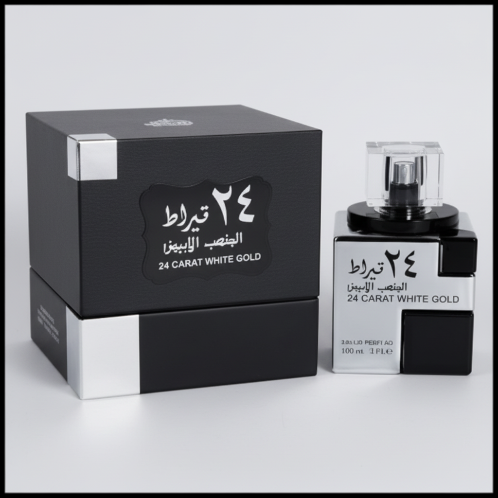 24 Carat White Gold 100ml EDP unisex By Lattafa