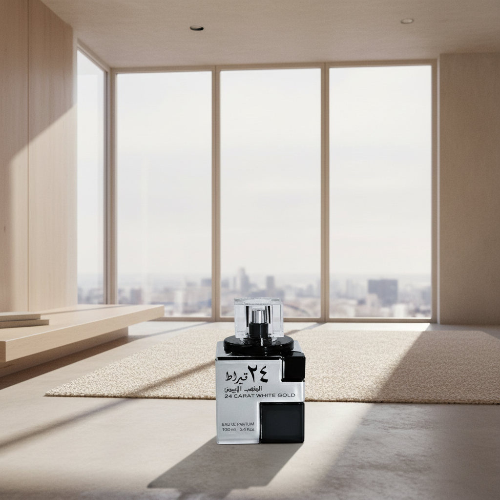 24 Carat White Gold 100ml EDP unisex By Lattafa