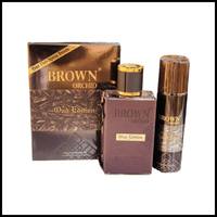 Brown Orchid Oud Edition with deo EDP spray 80ml by fragrance world