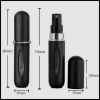 FILL-N-GO perfume atomiser spray 5ml by Super fragrances - black