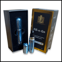 FILL-N-GO perfume atomiser spray 5ml by Super fragrances - Blue