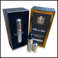 FILL-N-GO perfume atomiser spray 5ml by Super fragrances- silver