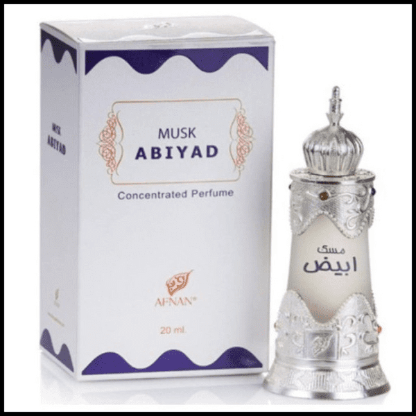 Musk Abiyad by Afnan Perfumes for Unisex - Concentrated Oil, 20ml