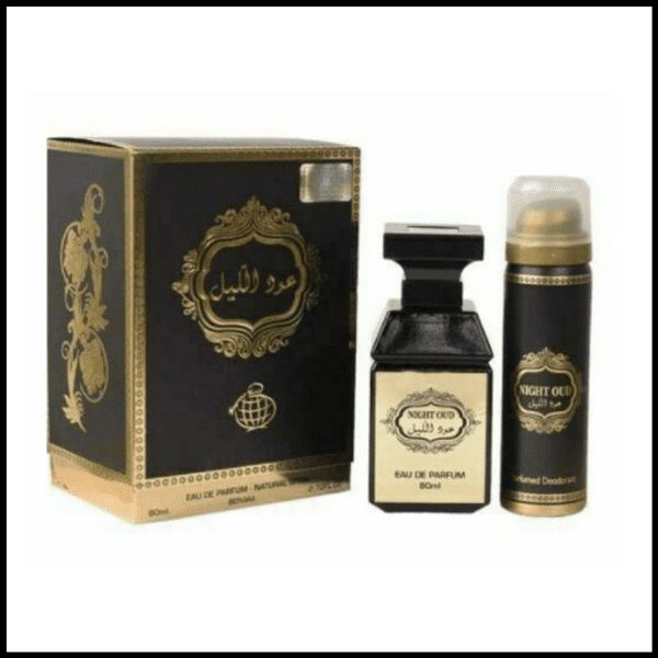 Night Oud Eau De Parfum 80ml Unisex With Deo Inside by Fragrance World