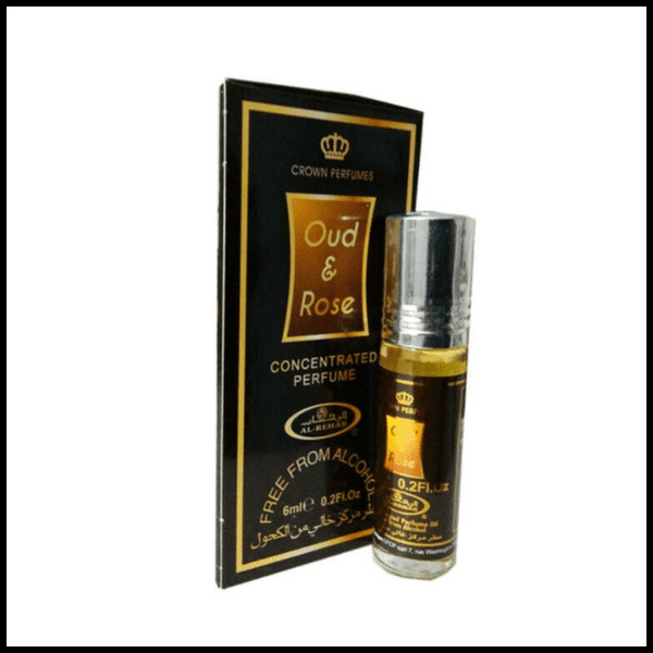 Oud & Rose 6ml By Al Rehab Floral Oud Musk Perfume Oil Roll On