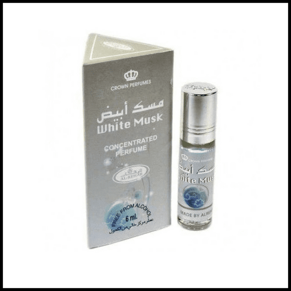 White Musk Concentrated Perfume Oil roll on attar 6ml by Al Rehab